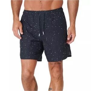 Legends Luka Lined Shorts Navy Blue Splatter Workout Athletic Men’s Small